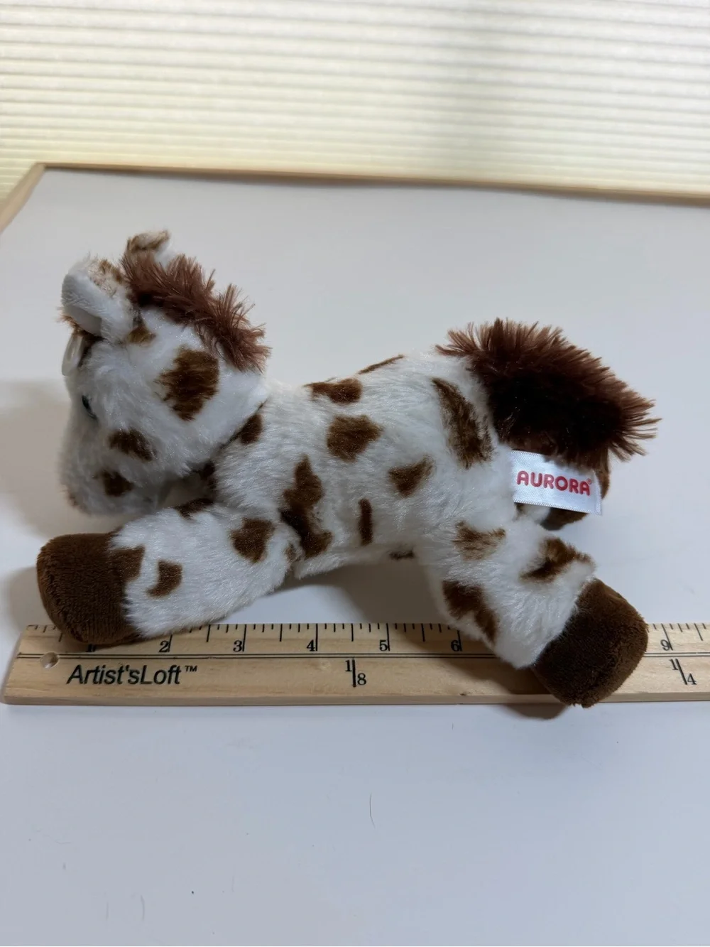 Aurora Plush Giraffe two horses. Mini Flopsie Gigi giraffe Prancer horse Gypsie